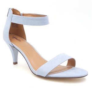 Style & Co Women Round Open Toe Ankle Strap Babyblu Heels Sandals